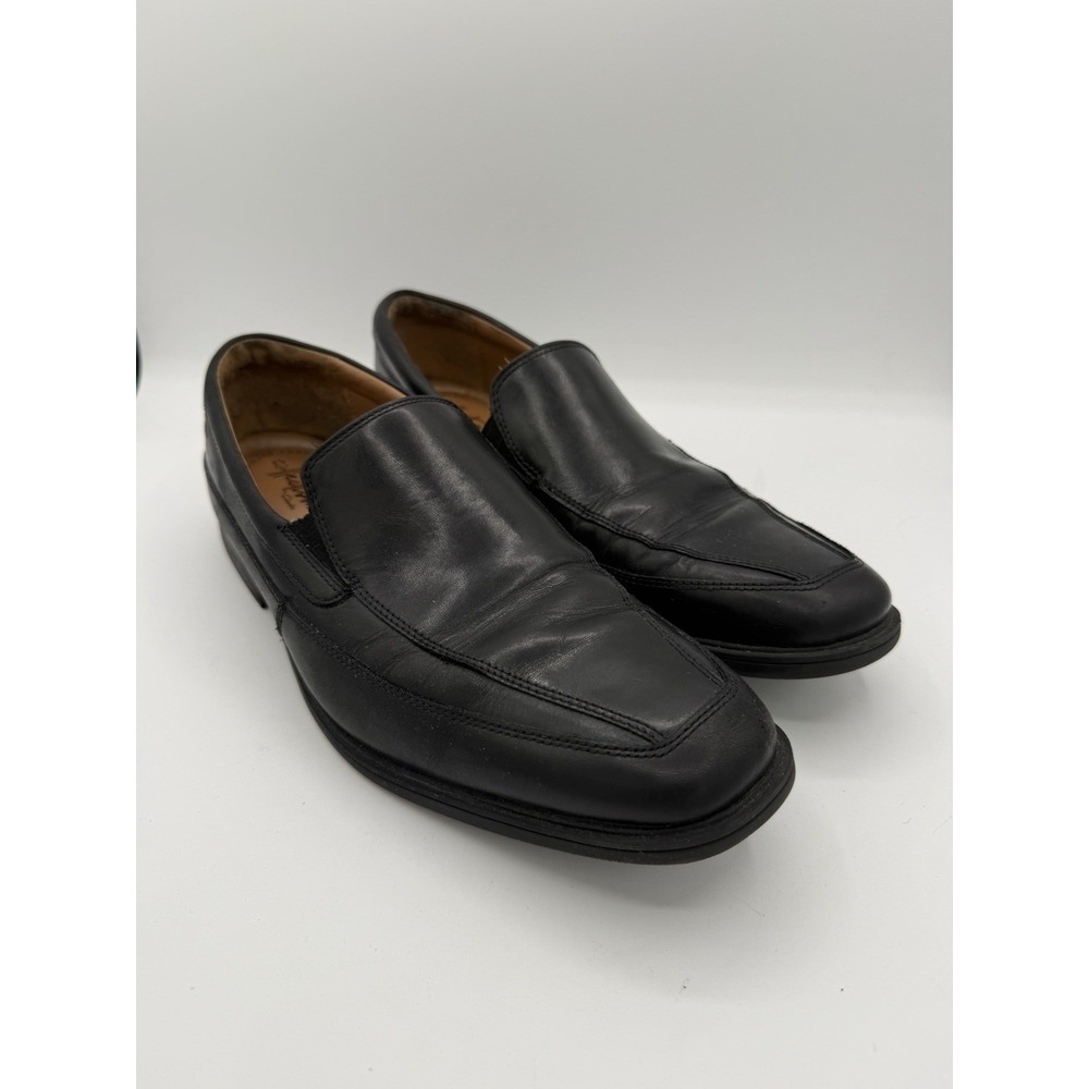 Men's Clark's Collection Ultimate Comfort Black Leather Shoes Size 10 Slip On
